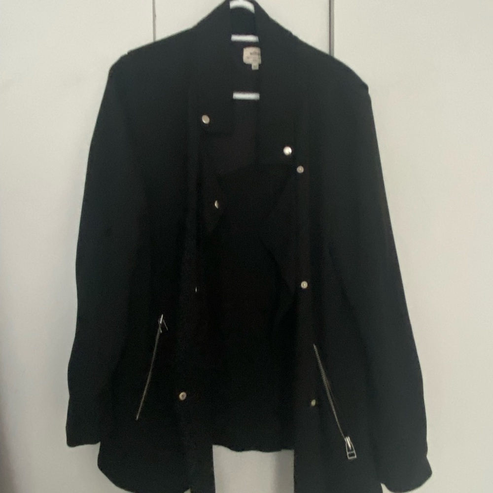 Aritzia Black Moto Jacket Blazer Large